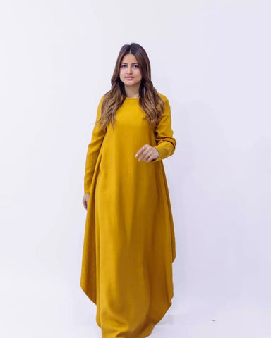 Linen Maxi Butterfly Dress with Pockets – White, Black, Burgundy & Mustard