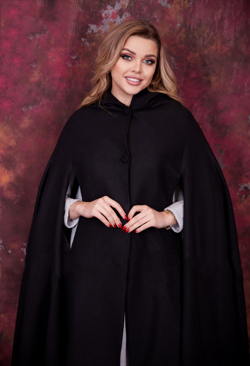 ジャケット・アウター Super140s SHAWL COLLAR CAPE COAT GRAY L $_12.JPG?set_id=880000500F